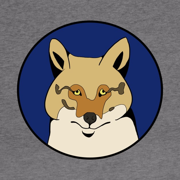 Funny Animal Graphic Design - Sad Fox by Animals in Design